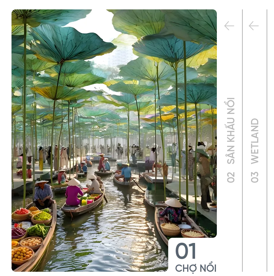 Phối cảnh chợ nổi Charmora City